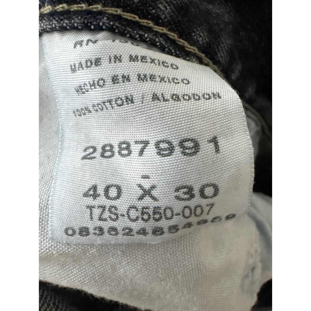 Y2K Lee Dungarees Carpenter Jeans Mens 40x30 Dark Wash Denim Utility Work Pants - Picture 6 of 6